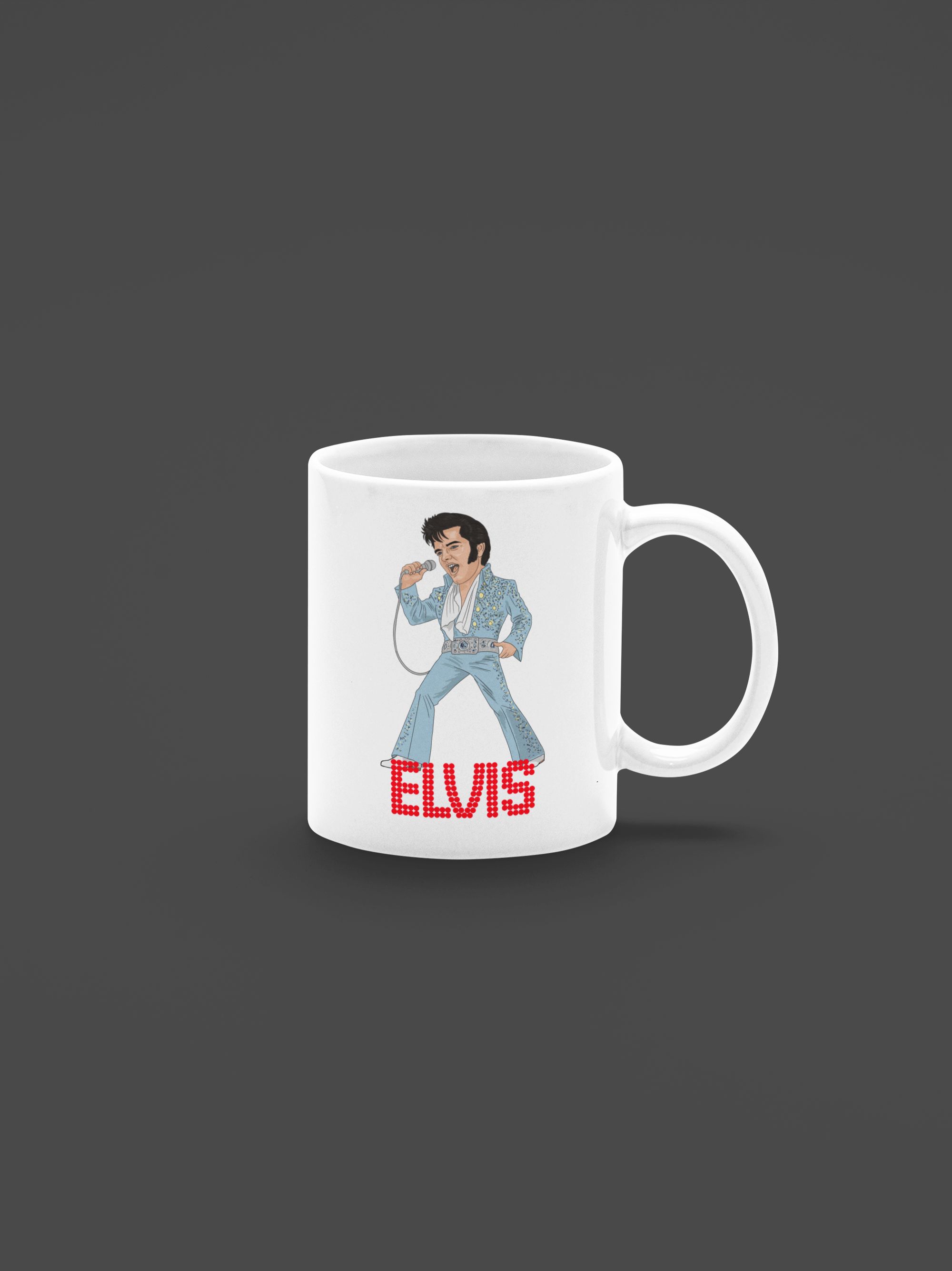 Elvis Presley 1972 theme Cartoon Mug - Unofficial 11oz Ceramic Fan Art