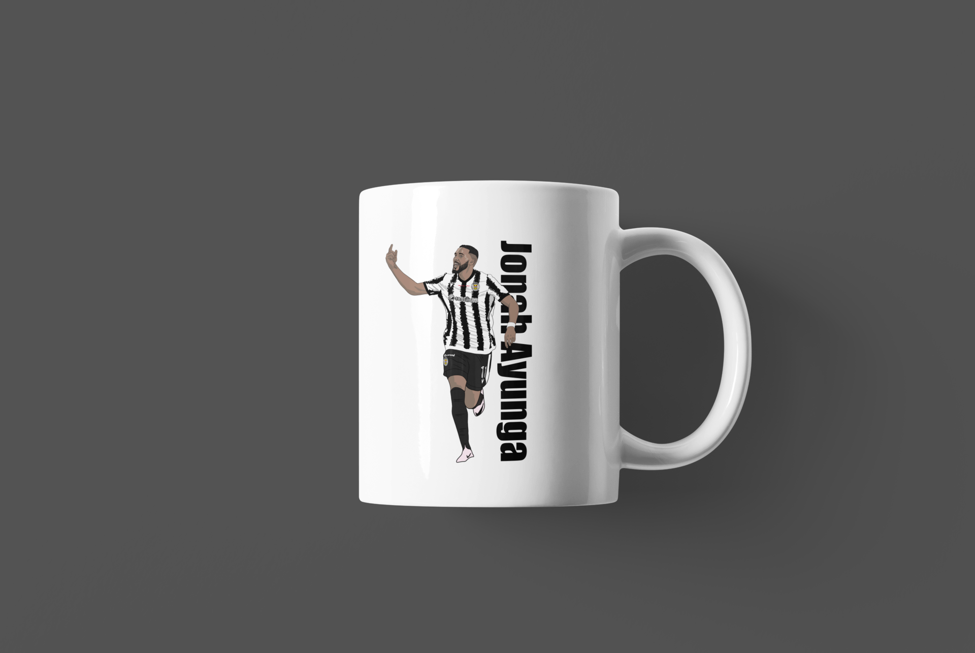 St Mirren League Cup winners Football Mug Graphic Cartoon Design art