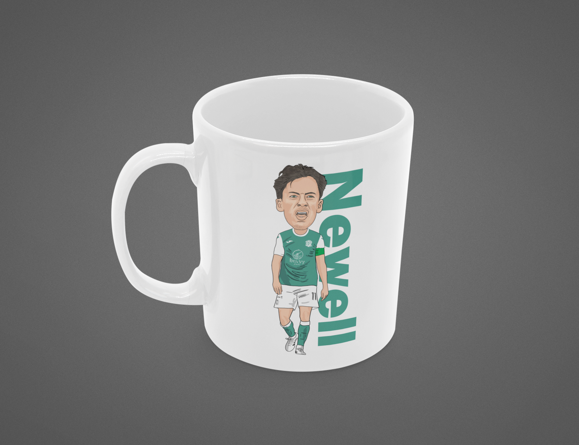 Joe Newell Hibernian Cartoon Fan Art Made 11oz ceramic Mug