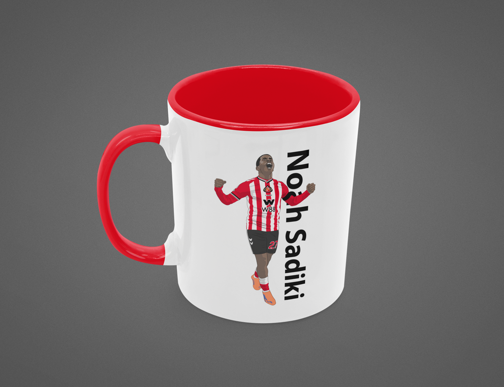 Noah Sadiki Sunderland Cartoon Fan Art Made 11oz ceramic Mug