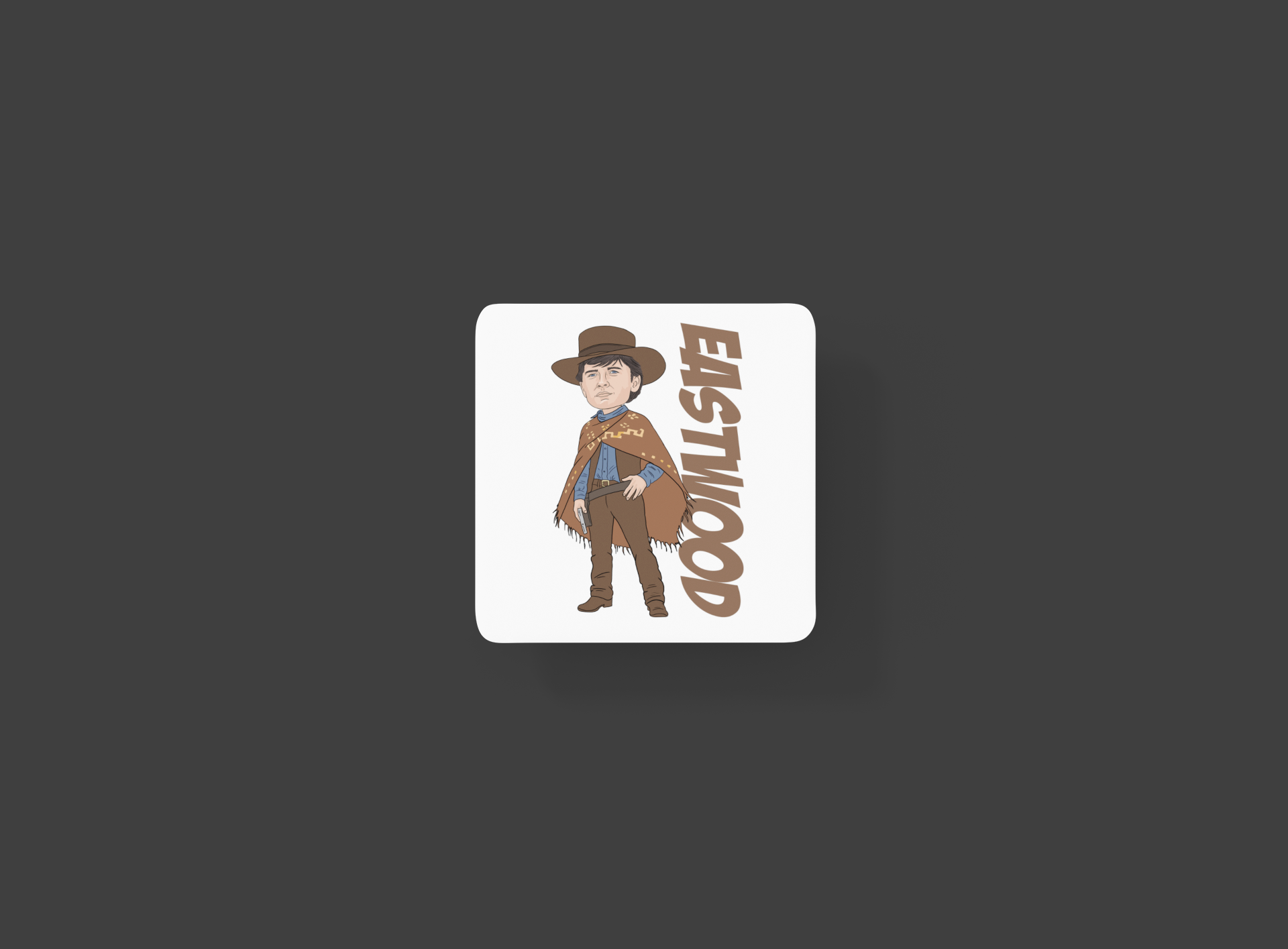 Back to the Future Coaster - 80s Movie Theme Cartoon Graphic MDF Gift