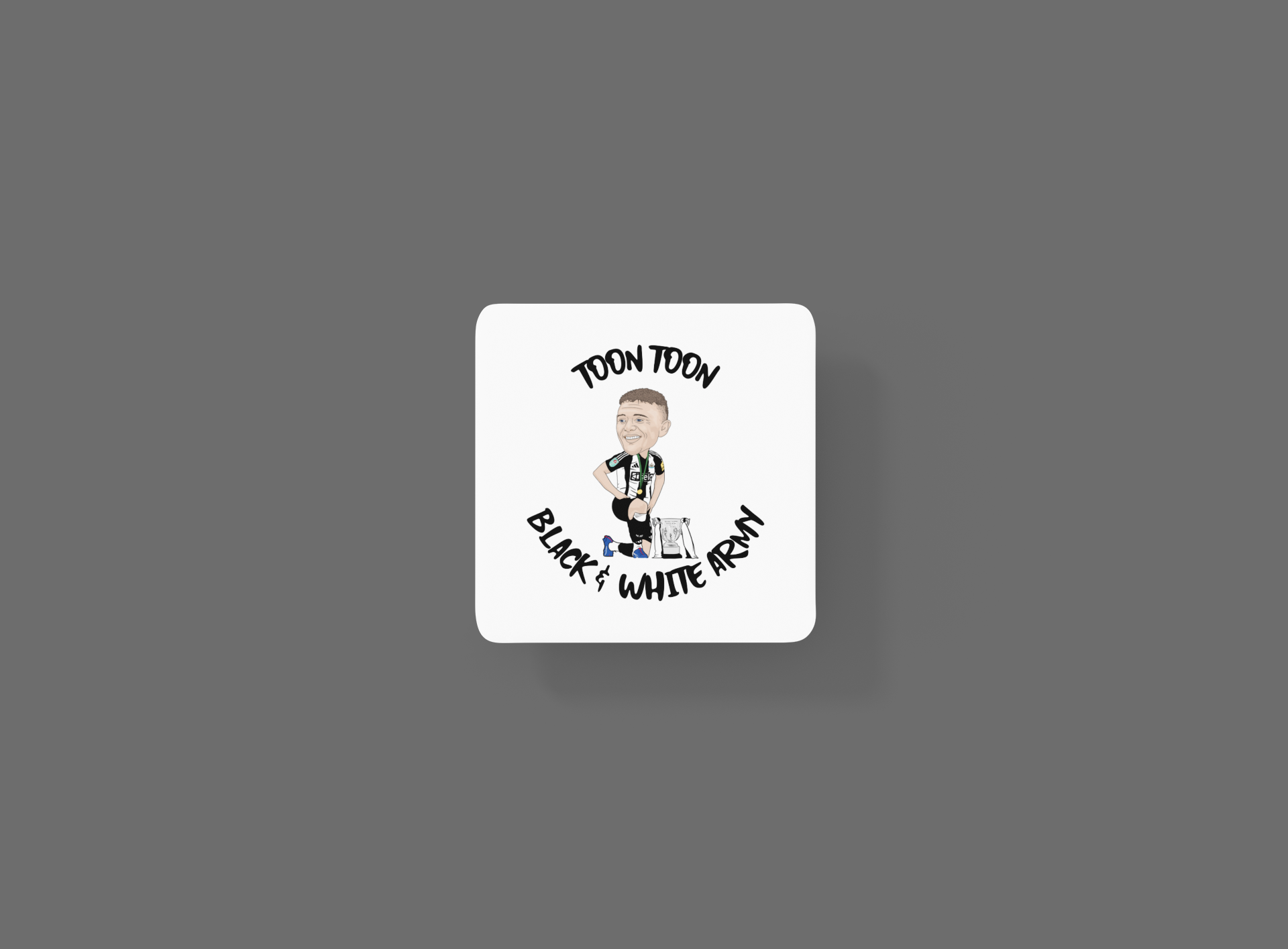 Kieran Trippier Coaster - Newcastle United Unofficial Football Cartoon Graphic Art MDF Coaster