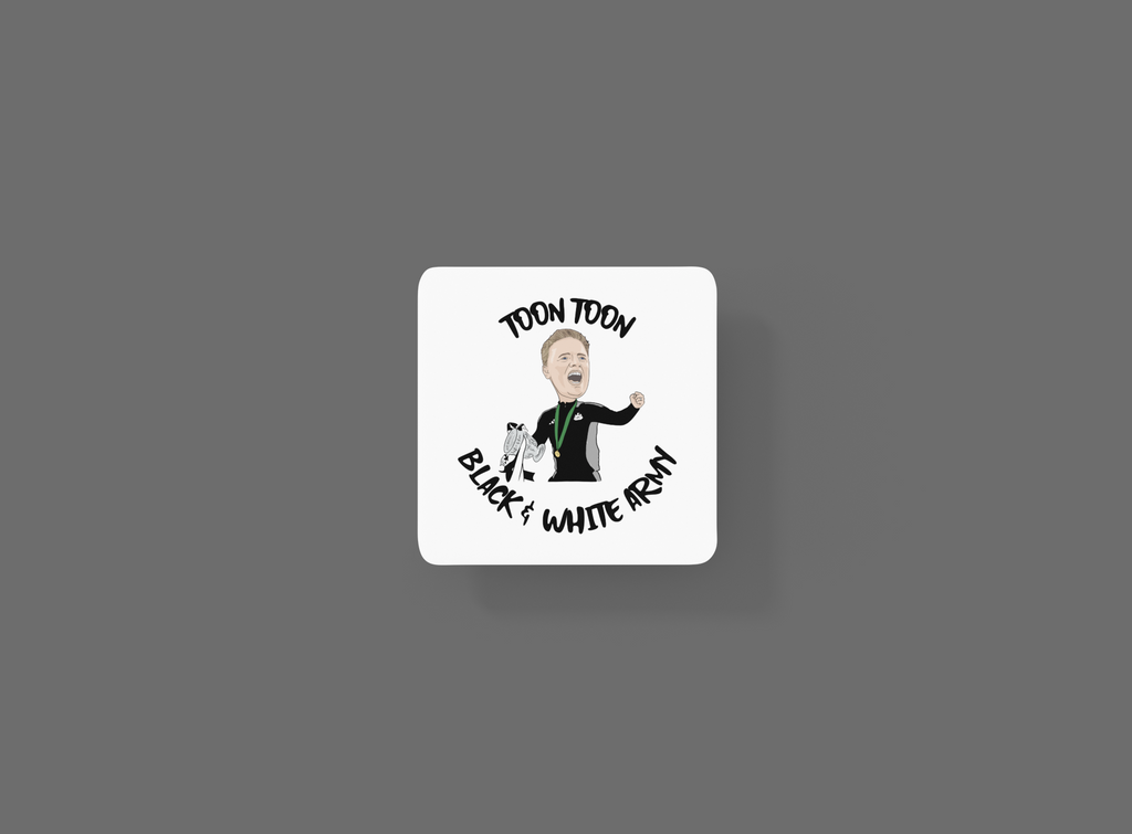 Eddie Howe Newcastle United Coaster - Unofficial Football Cartoon Graphic Art MDF Coaster