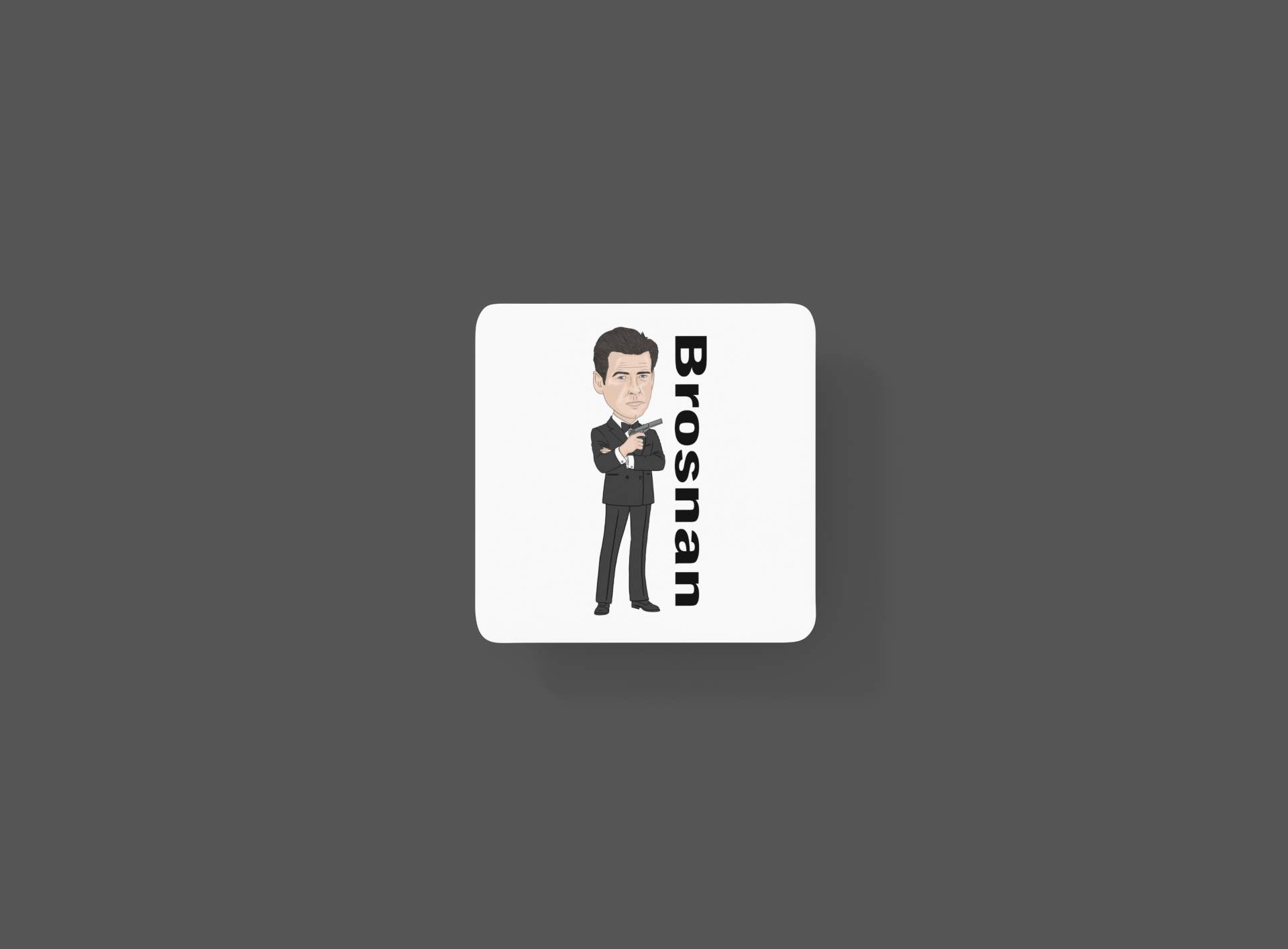 James Bond Coasters - Movie Theme Cartoon Graphic Art MDF Gift