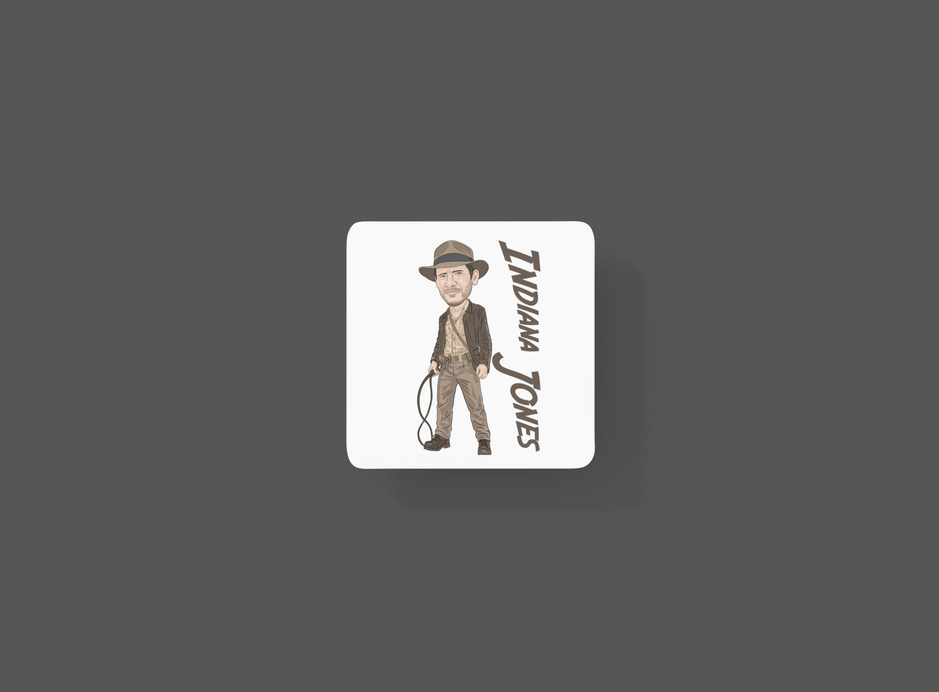 Indiana Jones Coasters - Movie Theme Cartoon Graphic Gift Coasters