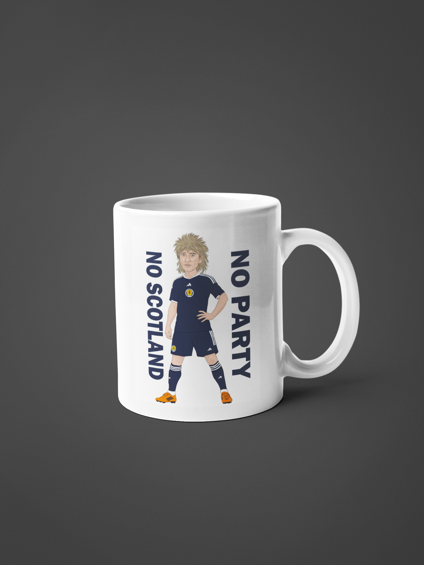 Rod Stewart Scotland Cartoon Fan Art Made 11oz ceramic Mug