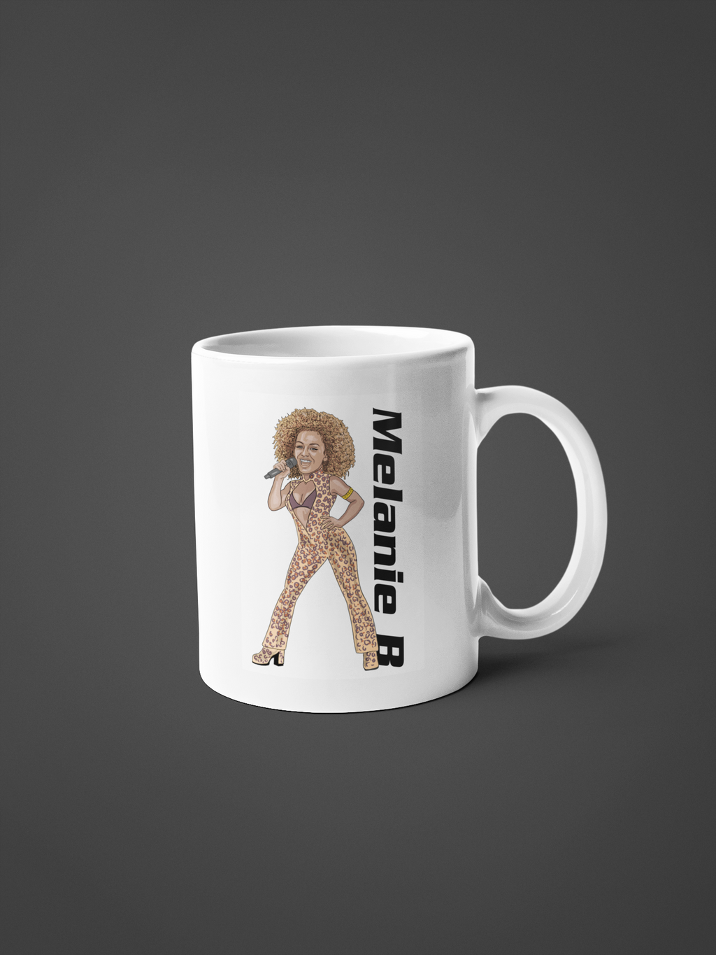 Melanie B Spice Girls Mug - Cartoon Graphic Tea and Coffee Gift Mug