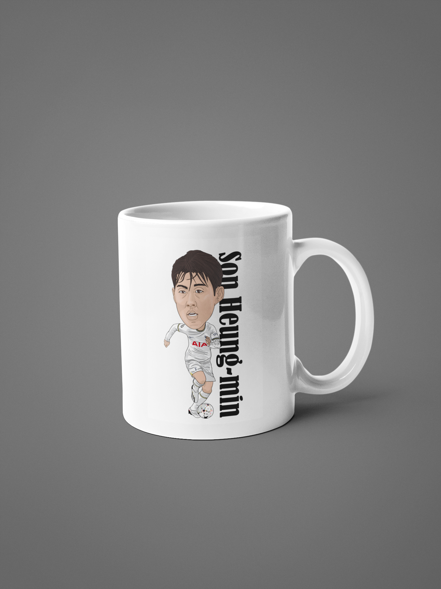 Son Heung-min Tottenham Cartoon Fan Art Made 11oz ceramic Mug - Tcb Cartoon Printing