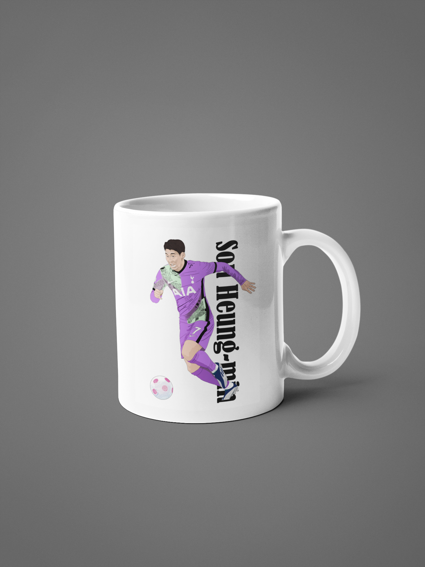 Son Heung-min Tottenham Cartoon Fan Art Made 11oz ceramic Mug - Tcb Cartoon Printing