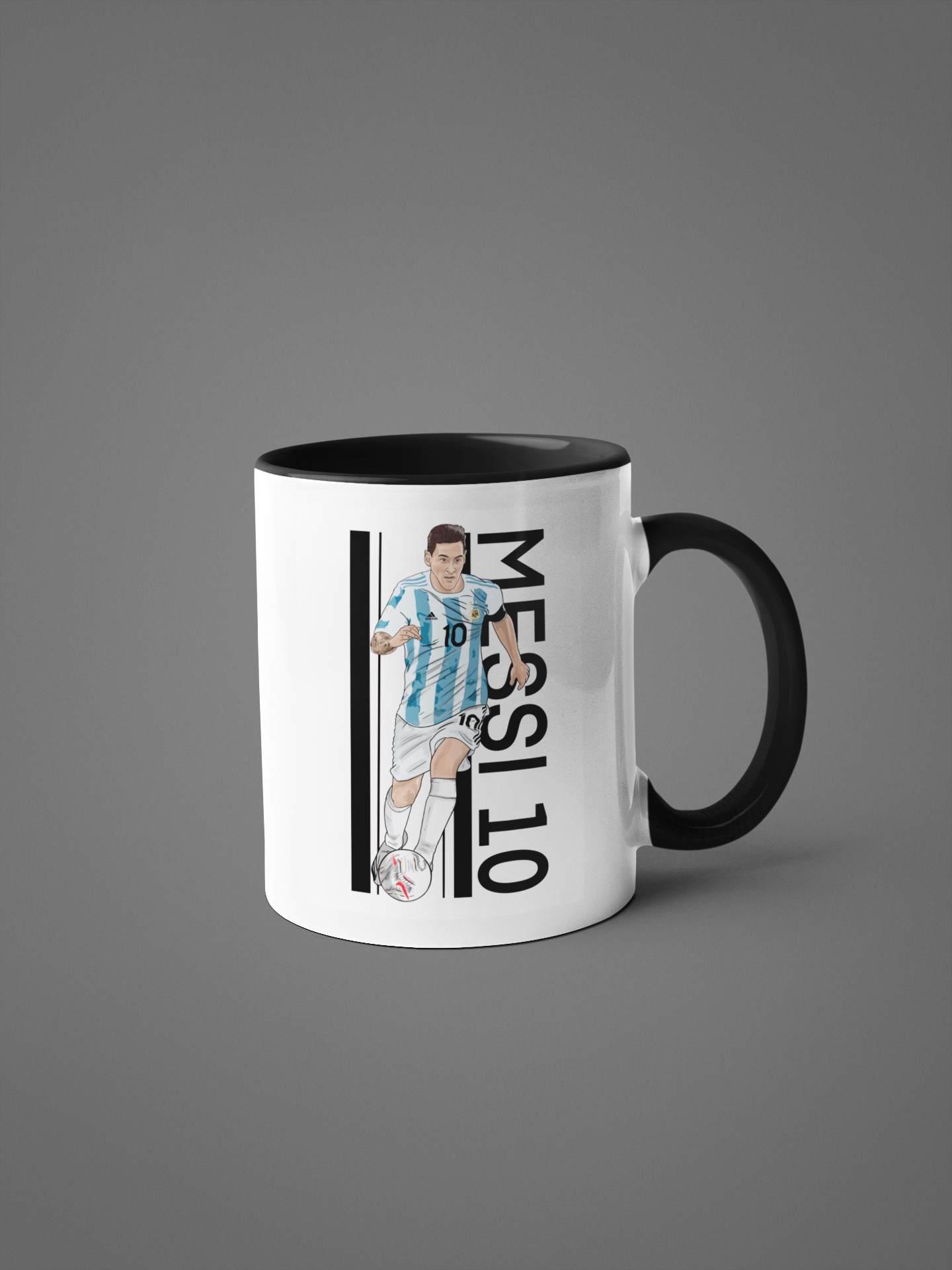 Lionel Messi Argentina Cartoon Fan Art Made 11oz ceramic Mug