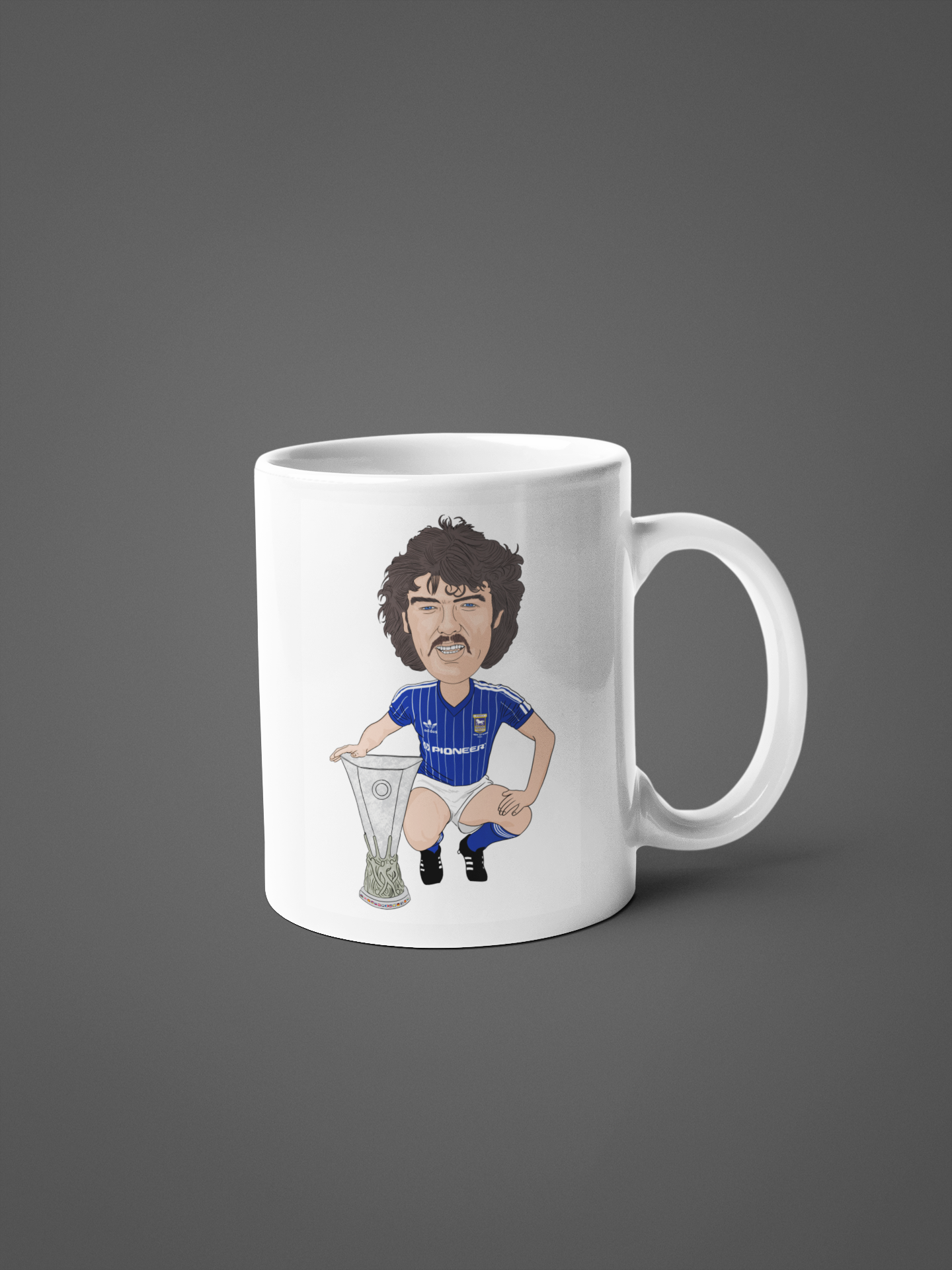John Wark Ipswitch Cartoon Fan Art Made 11oz ceramic mug