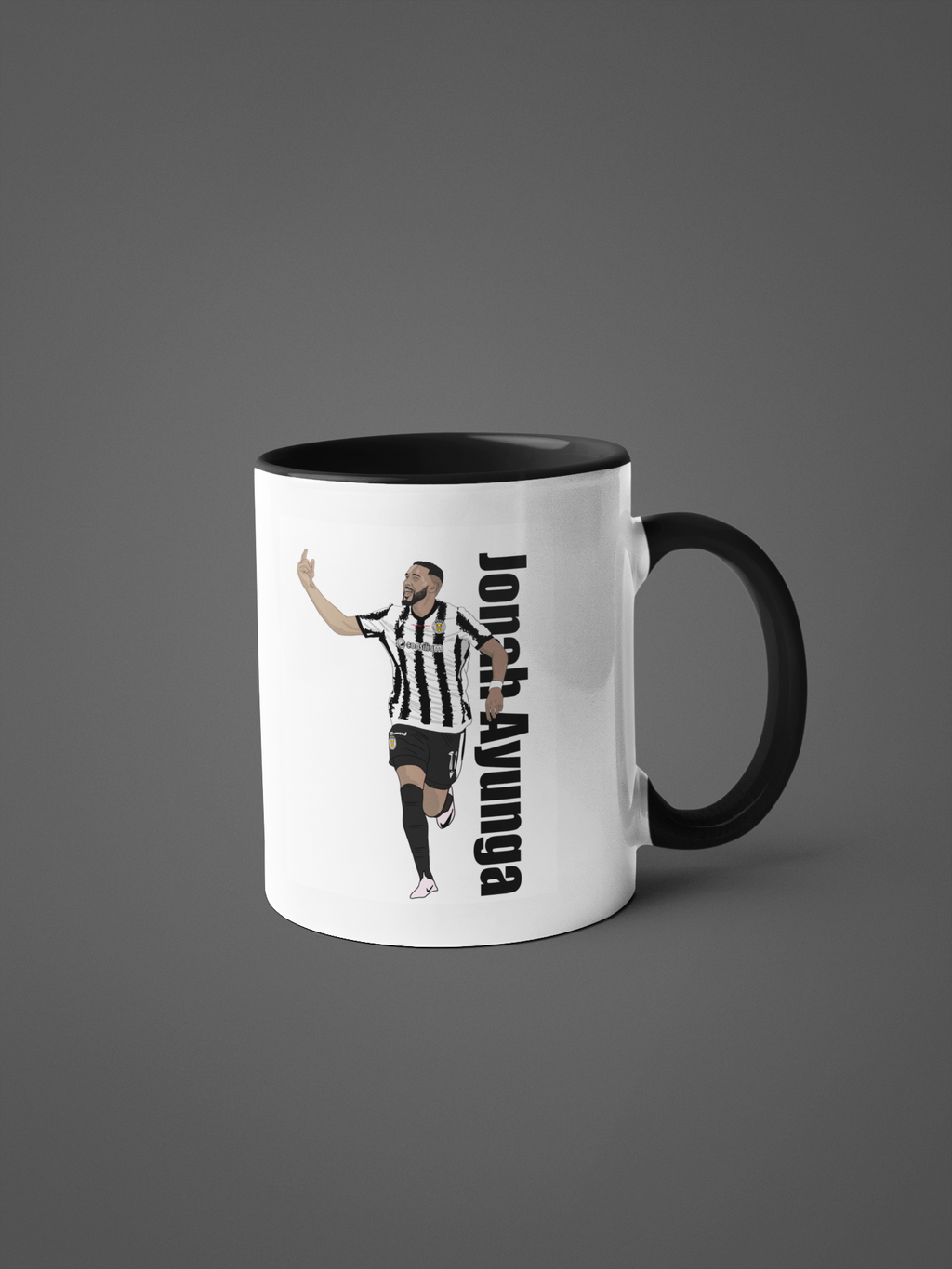 Jonah Ayunga St Mirren Cartoon Fan Art Made 11oz ceramic Mug