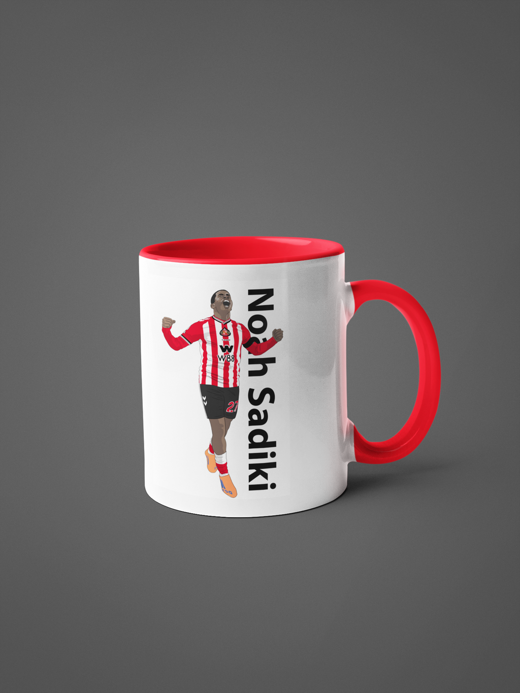 Noah Sadiki Sunderland Cartoon Fan Art Made 11oz ceramic Mug