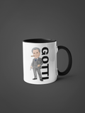 John Gotti Mug - The Teflon Don Unofficial TV Show Mafia Cartoon Graphic White Merchandise Gift