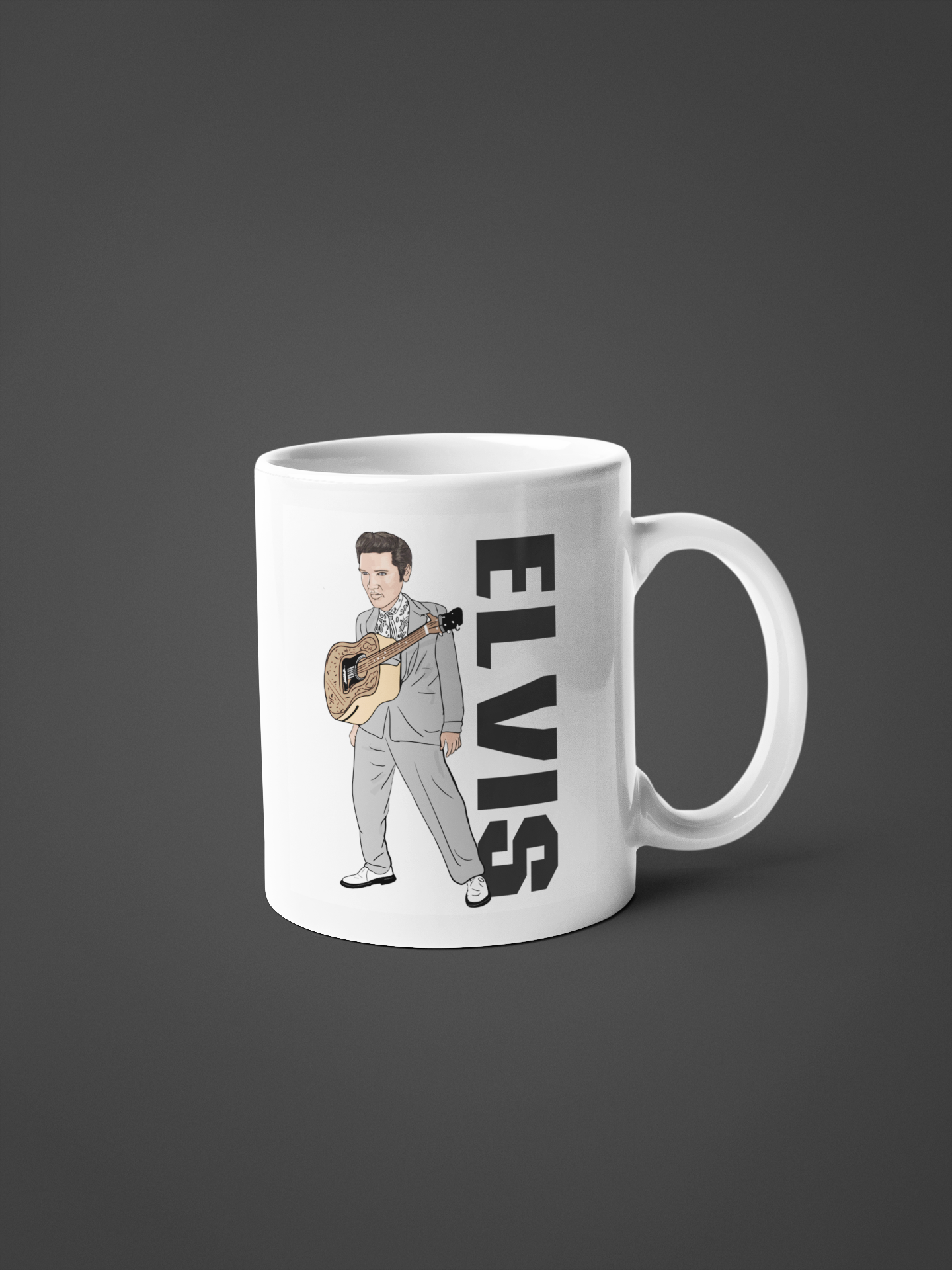 Elvis Presley 1956 Unofficial Cartoon Fan Art Made 11oz ceramic Mug