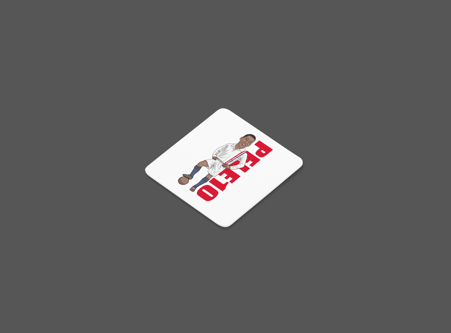 Pele Escape to Victory Coaster - Vintage Football Movie Collectible