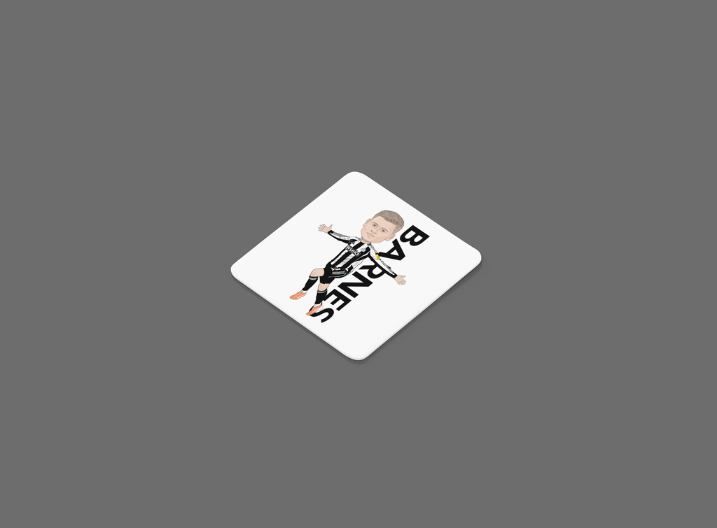 Harvey Barnes Newcastle United Coaster - Cartoon Fan Art MDF Coaster