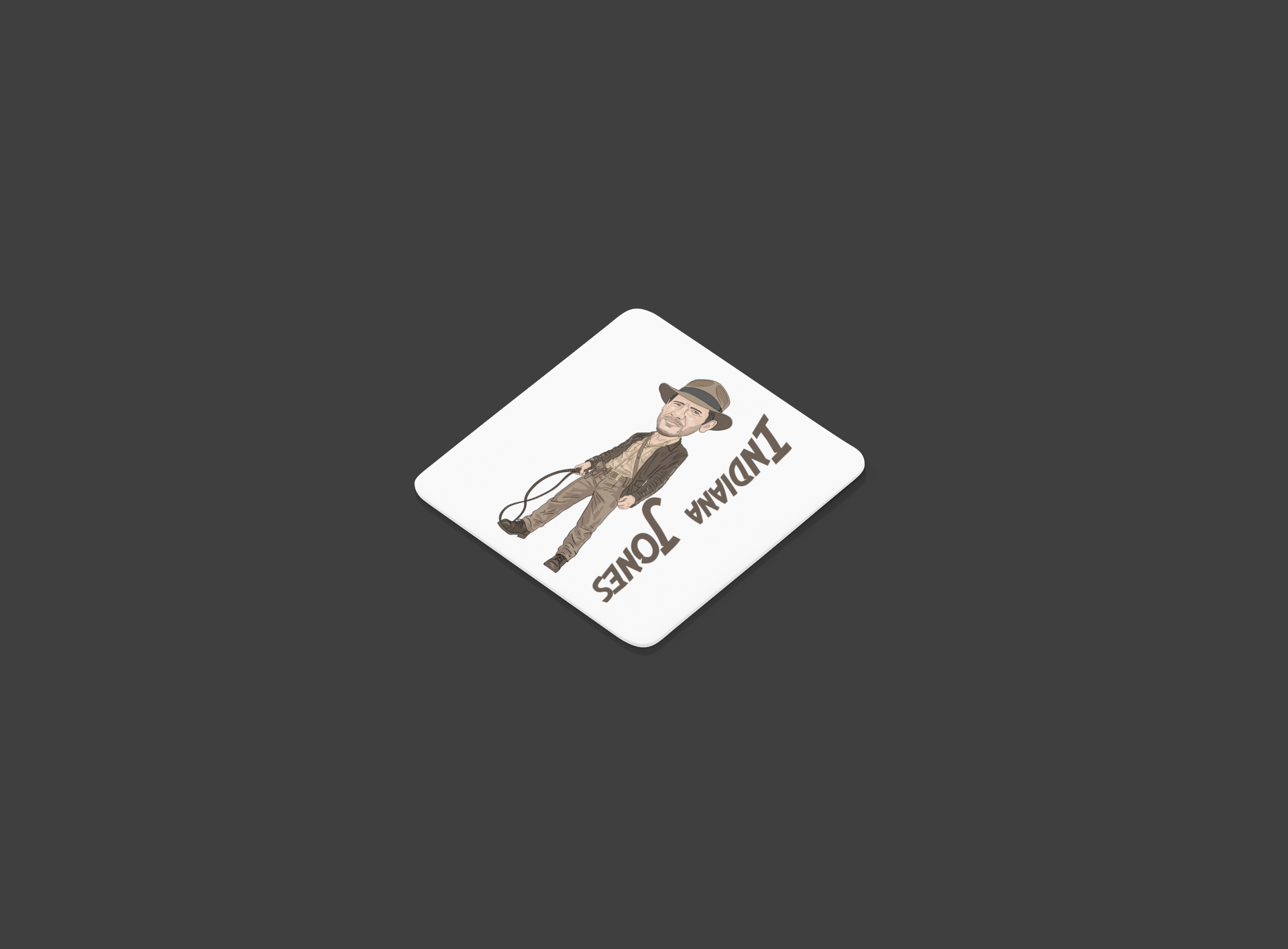 Indiana Jones Coasters - Movie Theme Cartoon Graphic Gift Coasters