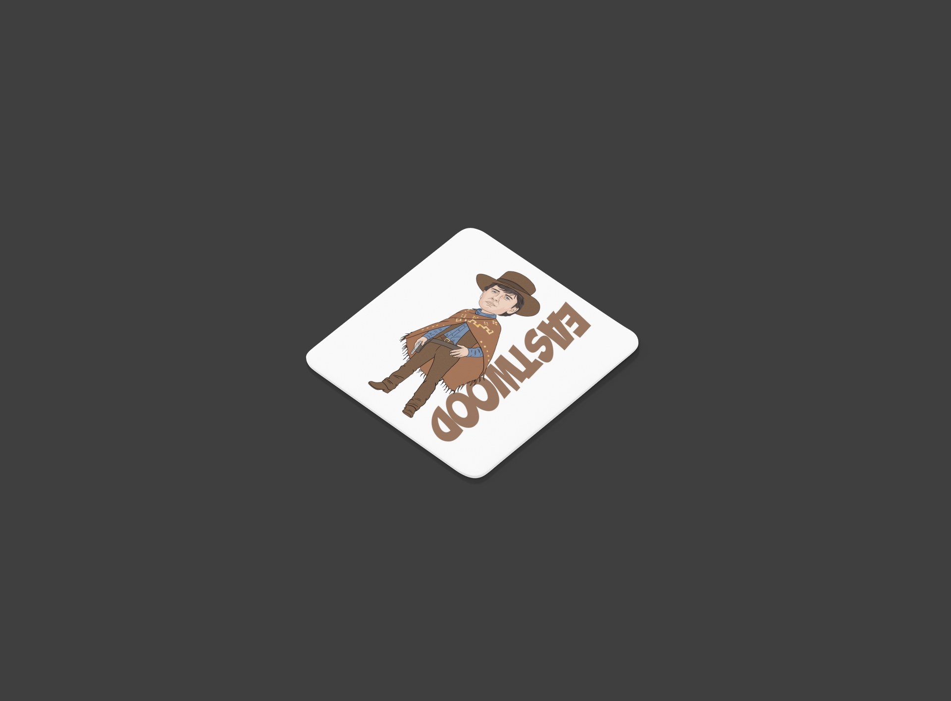 Back to the Future Coaster - 80s Movie Theme Cartoon Graphic MDF Gift