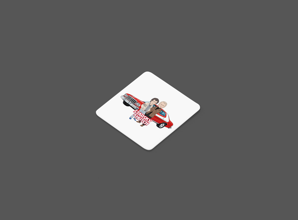 Starsky and Hutch Coaster - 70s TV Show Theme Cartoon Graphic MDF Coaster