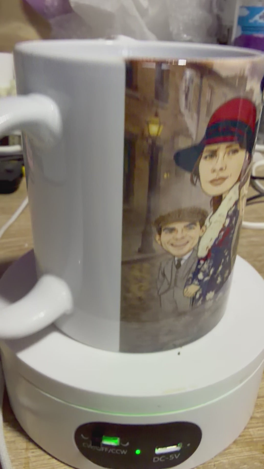 Peaky Blinders Mug - Unofficial TV Show Mafia Cartoon Graphic White Merchandise Gift Mug