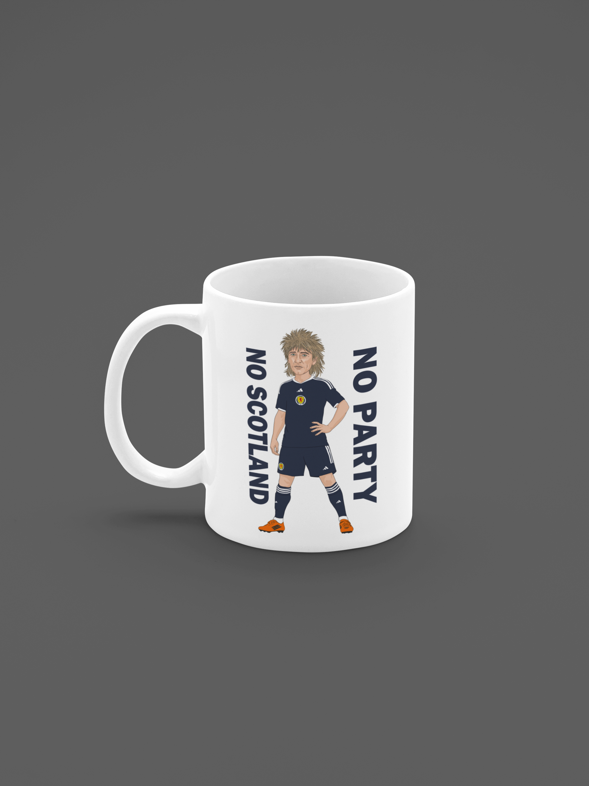 Rod Stewart Scotland Cartoon Fan Art Made 11oz ceramic Mug