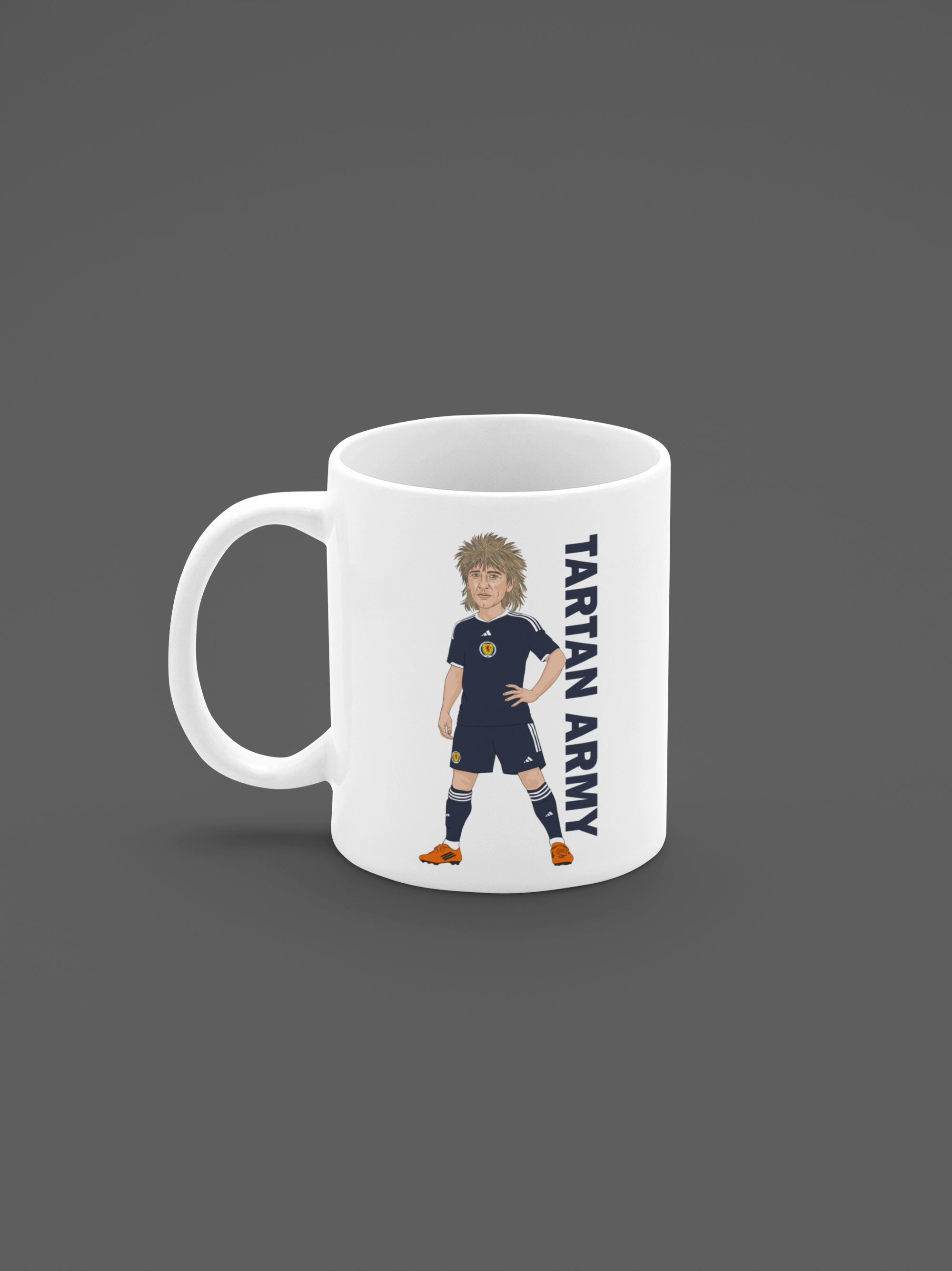 Rod Stewart Scotland Cartoon Fan Art Made 11oz ceramic Mug