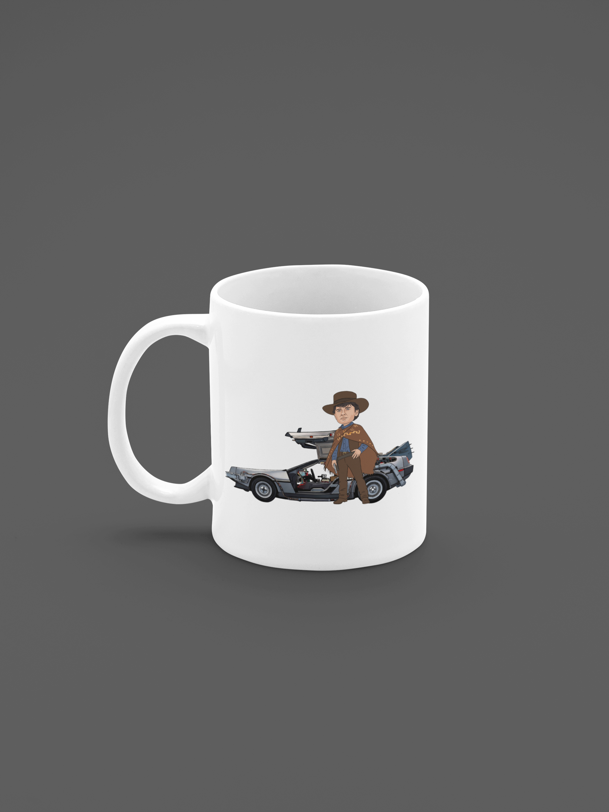 Back to the Future Mug - 80s Movie Theme Cartoon Graphic Tea & Coffee Gift Mug