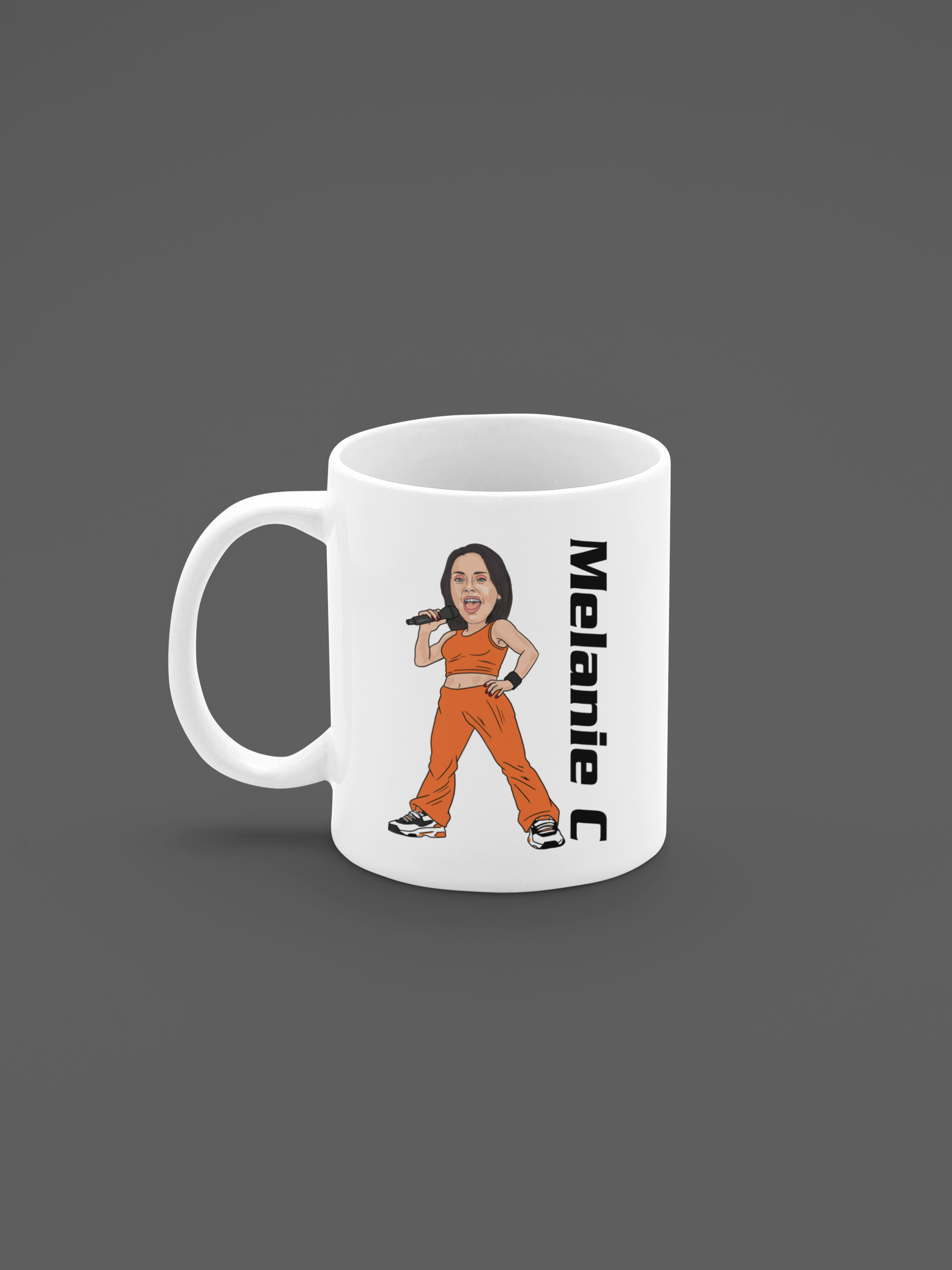 Melanie C Spice Girls Mug - Cartoon Graphic for Tea and Coffee Lovers, Ideal Gift for Fans