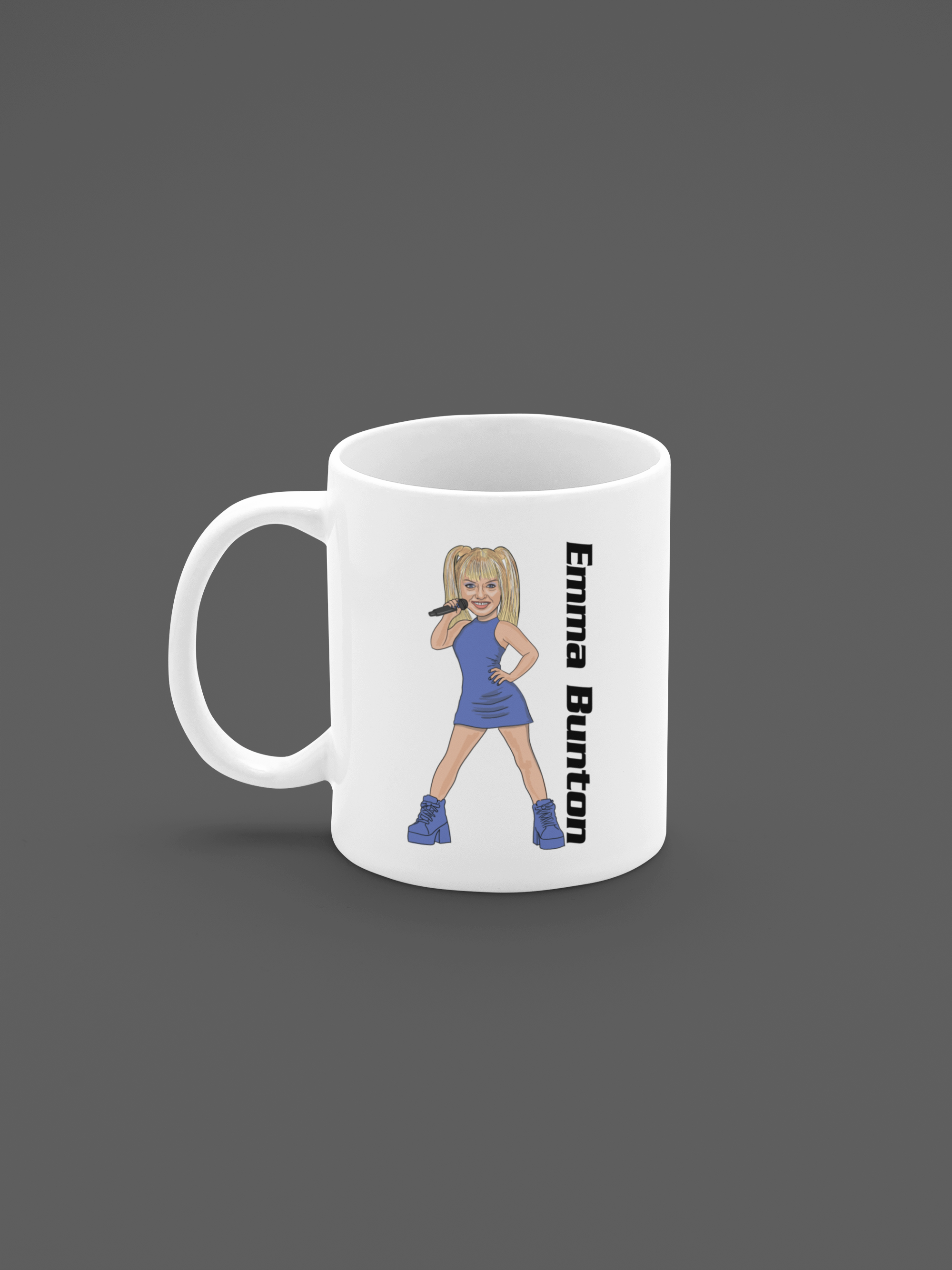 Emma Bunton Spice Girls Mug - Cartoon Graphic Perfect for Tea & Coffee Gifts