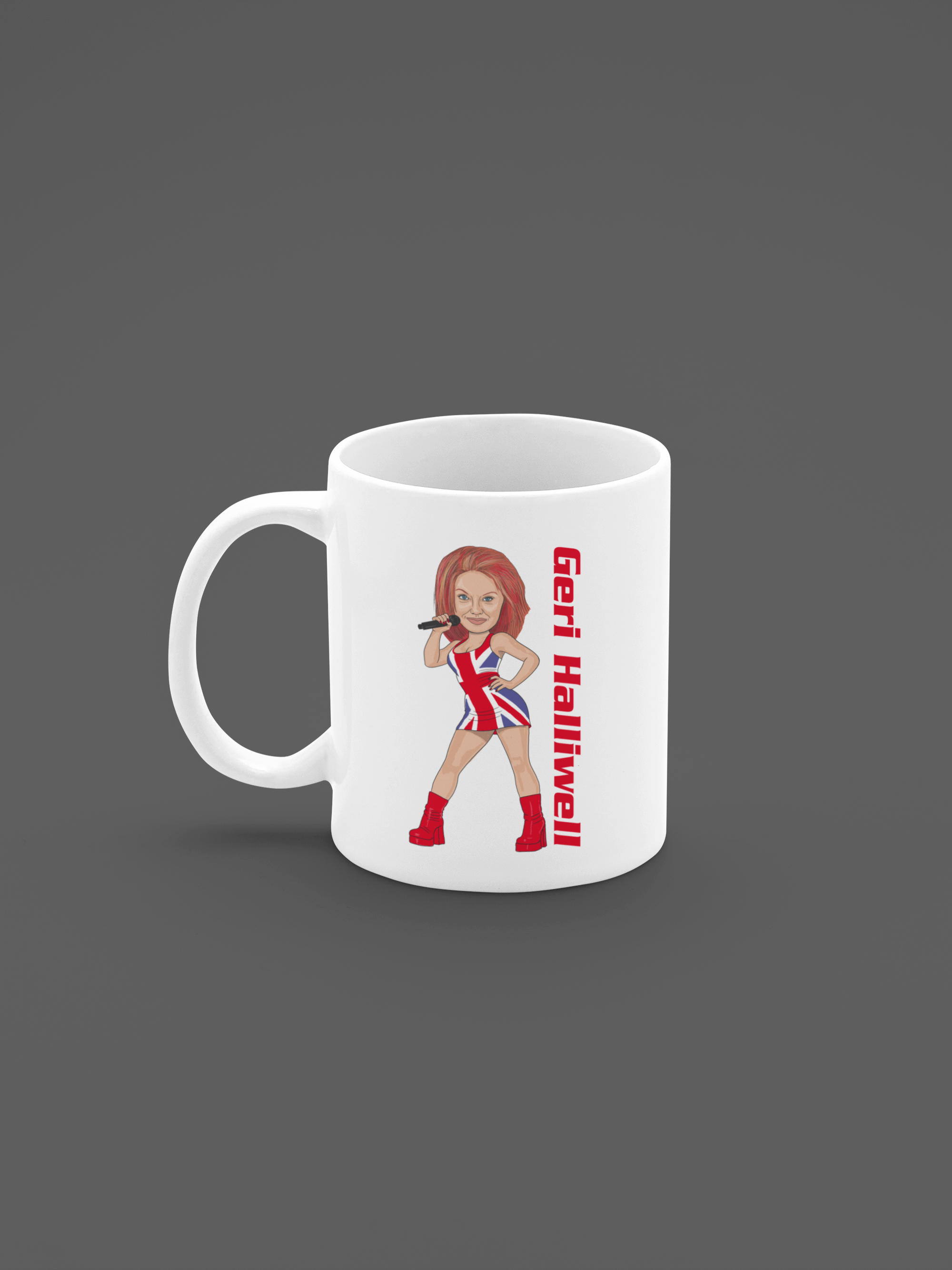 Geri Halliwell Spice Girls Mug - Cartoon Graphic Coffee and Tea Gift for Enthusiasts