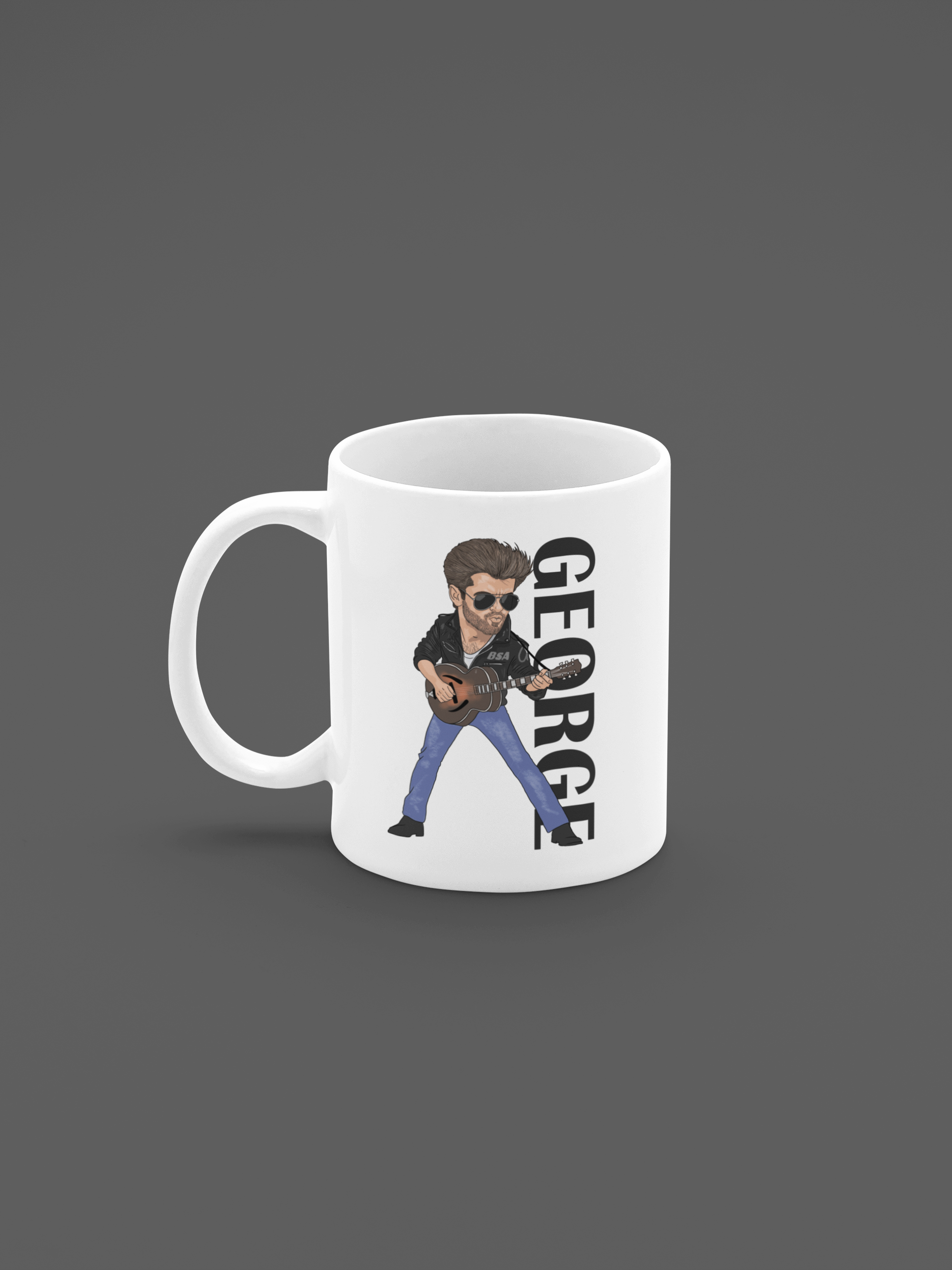 George Michael Graphic Mug - Unique Cartoon Tea and Coffee Gift