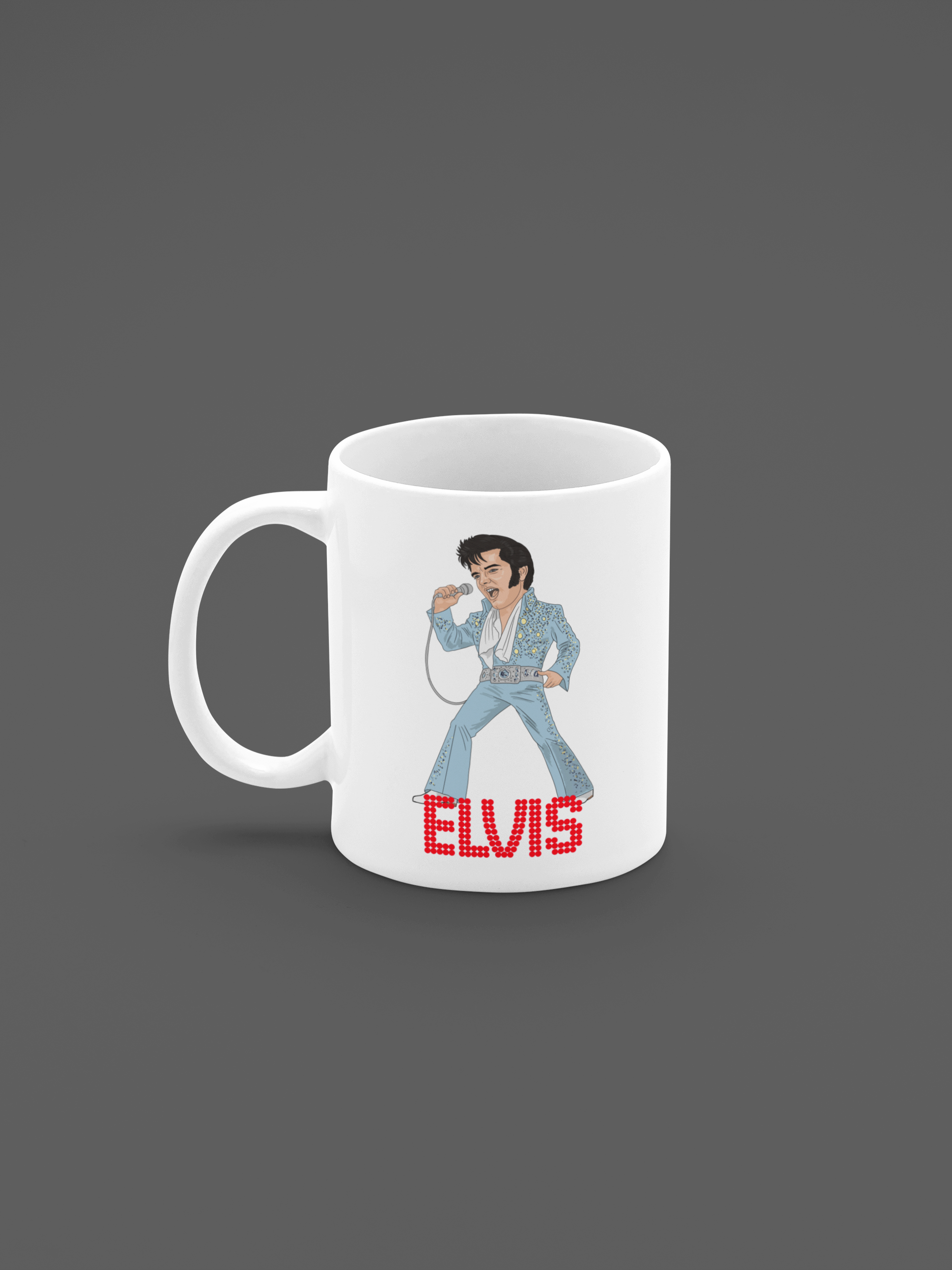 Elvis Presley 1972 theme Cartoon Mug - Unofficial 11oz Ceramic Fan Art
