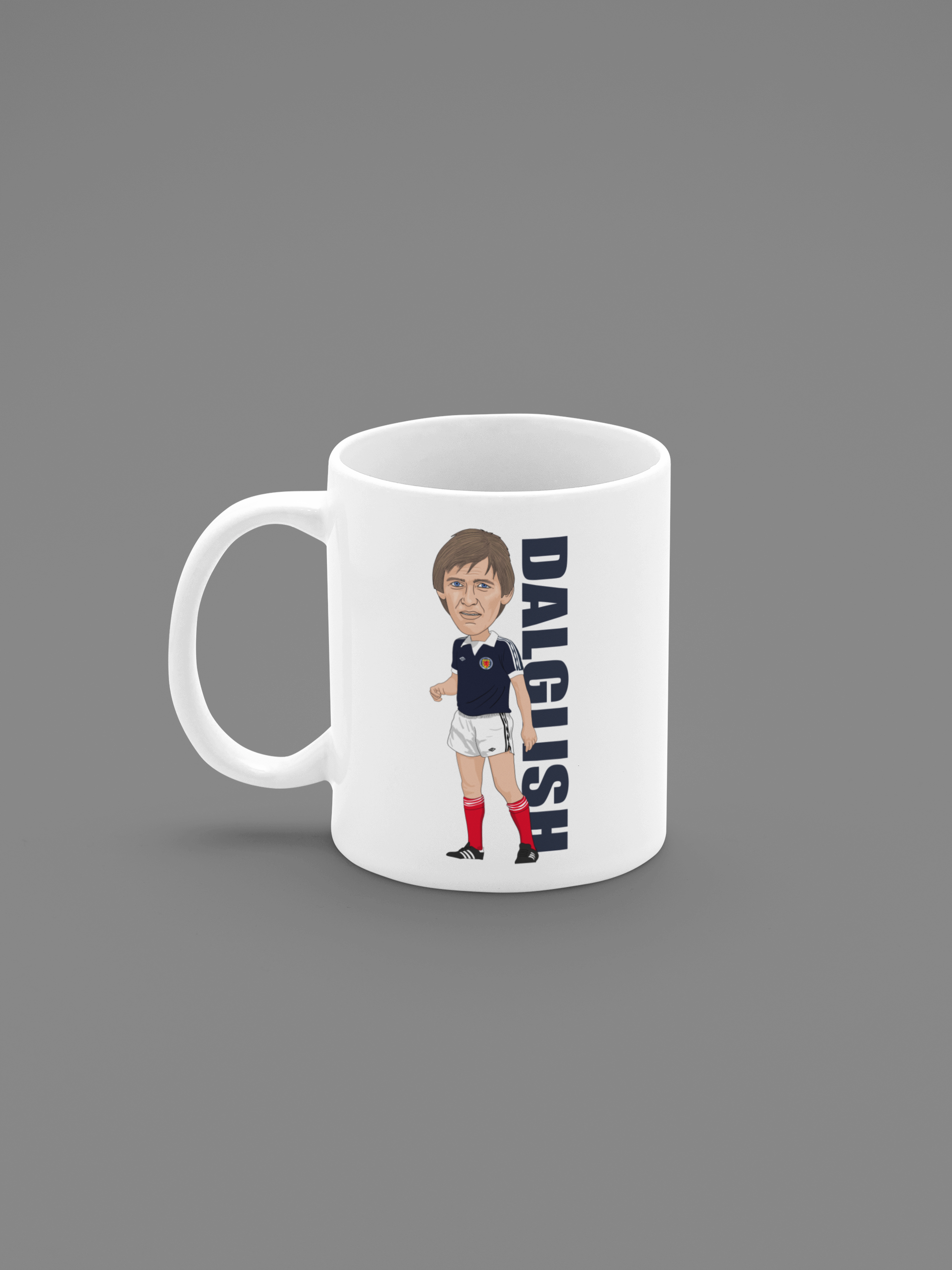 Kenny Dalglish Mug - Scotland Cartoon Fan Art 11oz Ceramic Mug