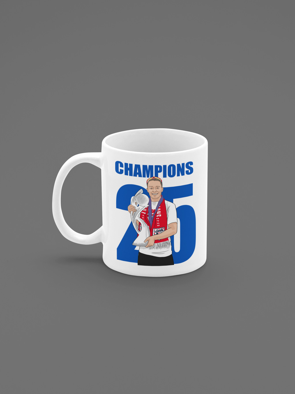 Ella Toone Mug - England Lionesses Woman’s Cartoon Fan Art 11oz Ceramic Mug