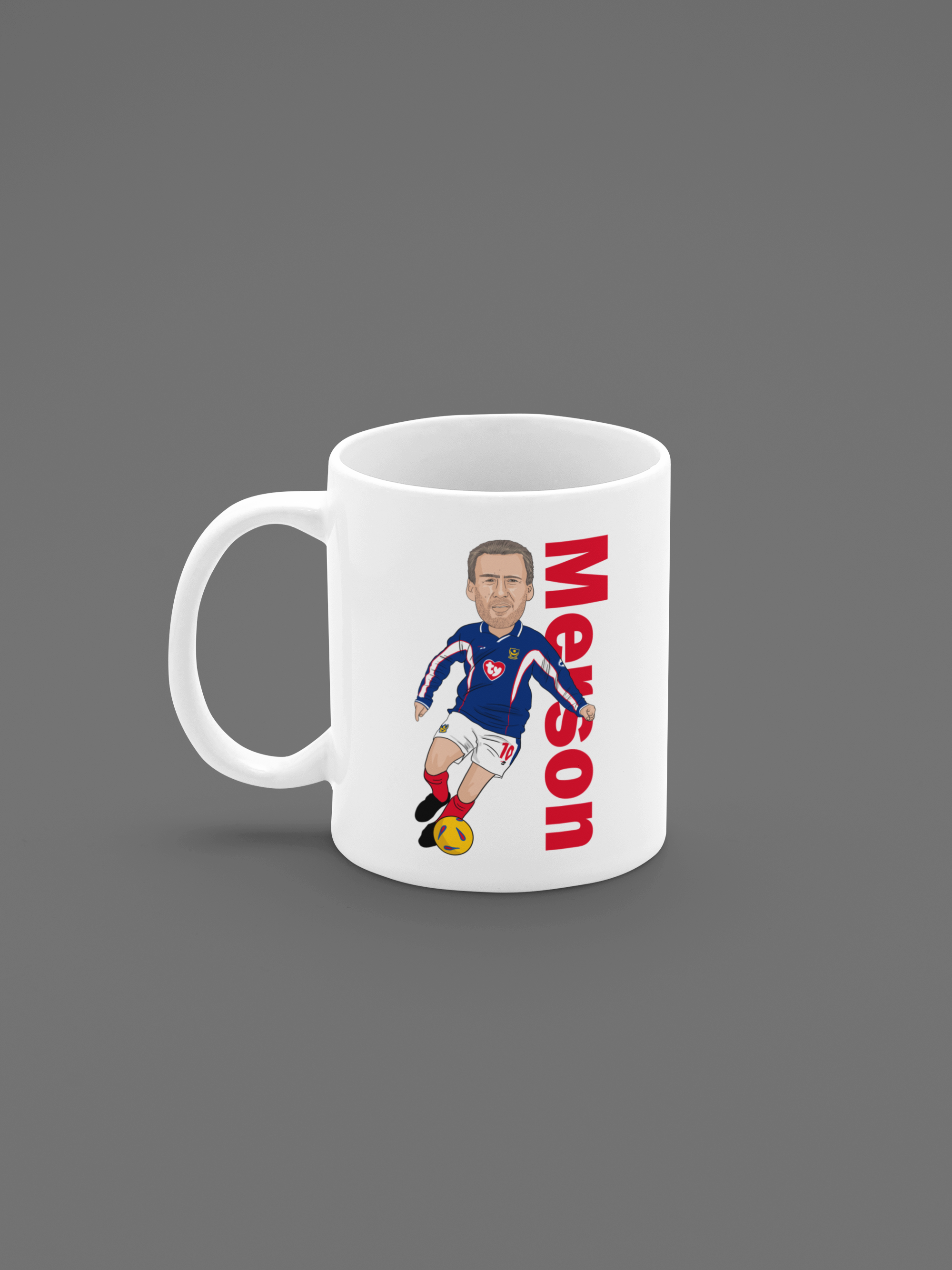 Paul Merson Portsmouth Cartoon Fan Art Made 11oz ceramic Mug