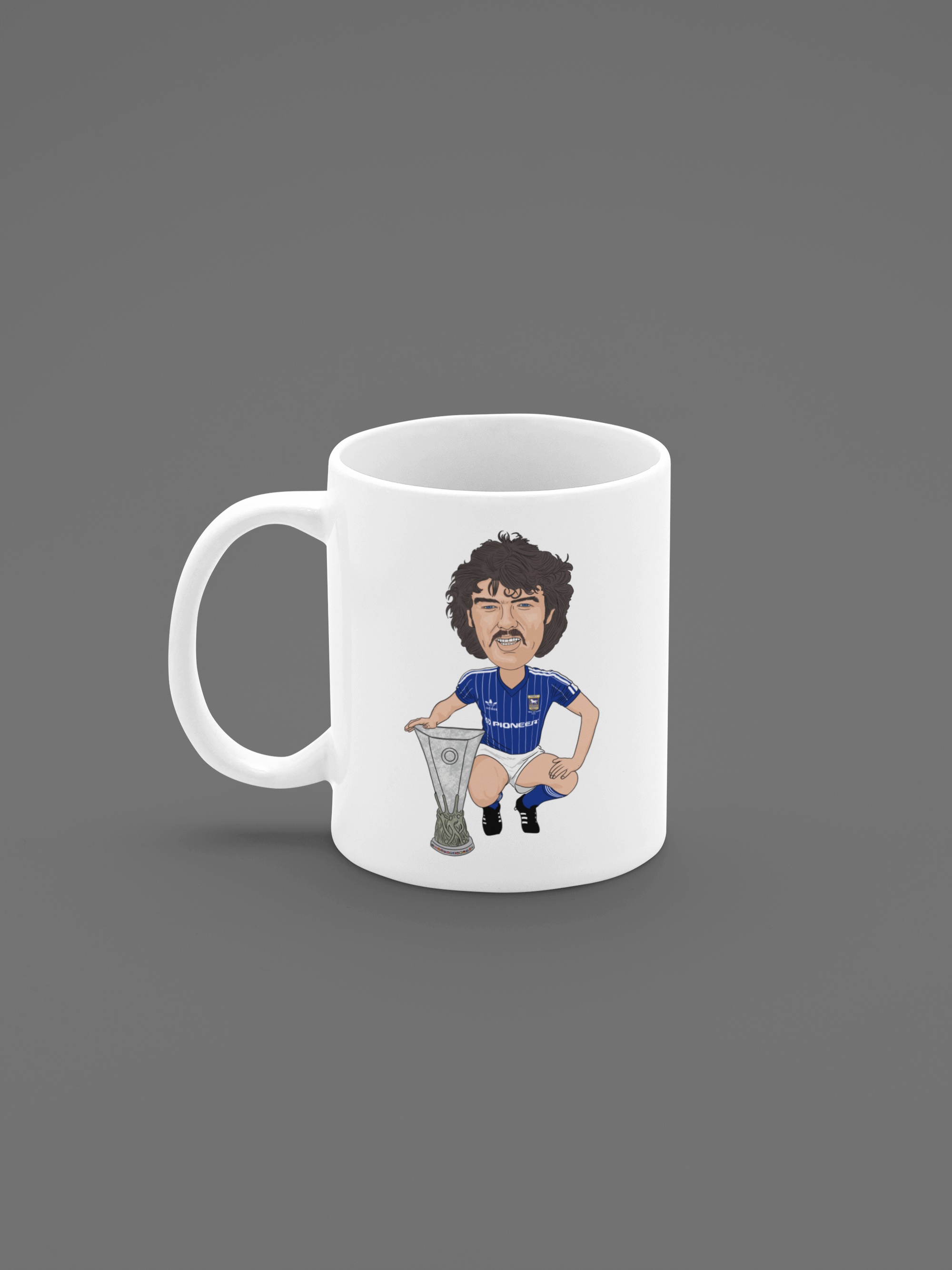 John Wark Ipswitch Cartoon Fan Art Made 11oz ceramic mug