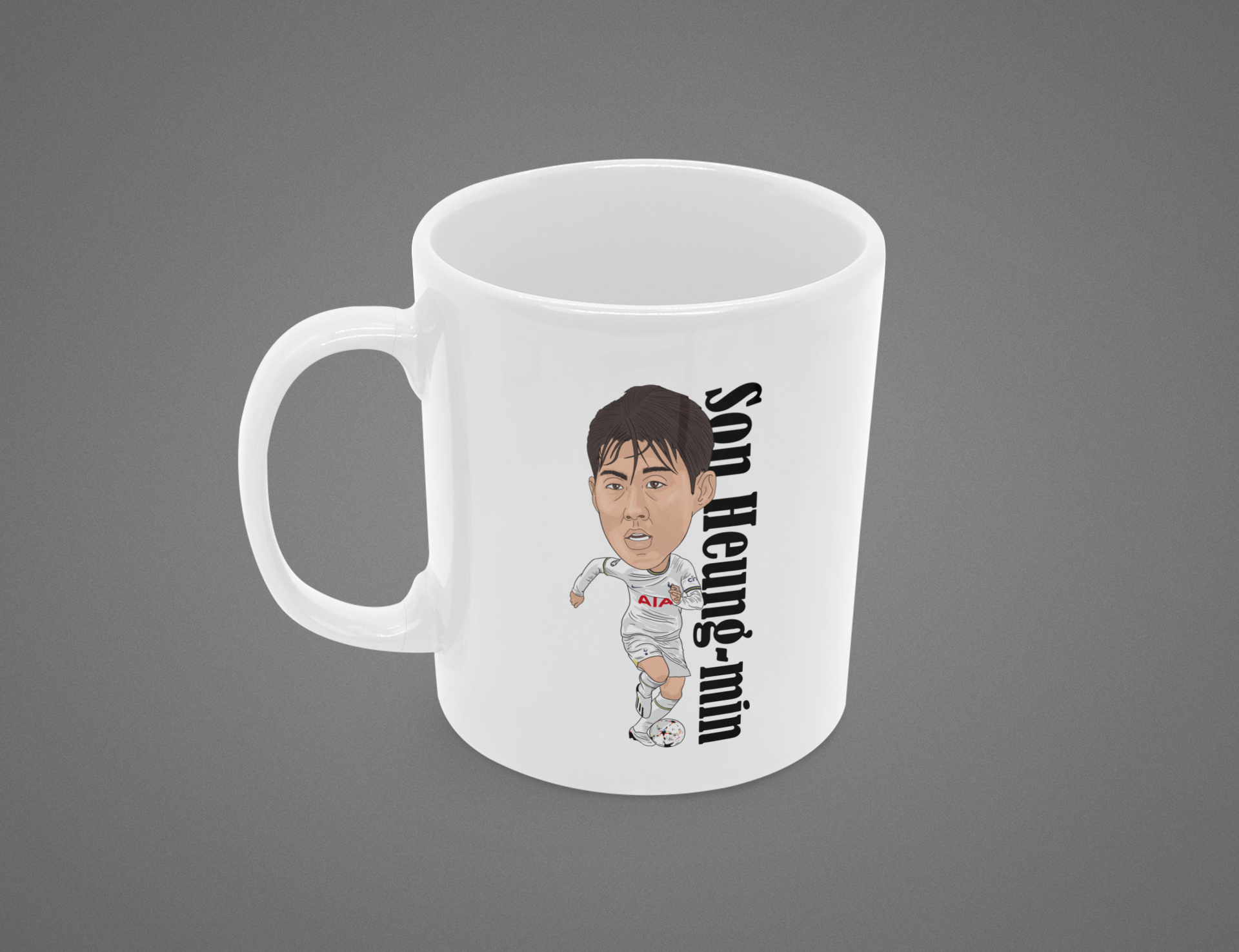 Son Heung-min Tottenham Cartoon Fan Art Made 11oz ceramic Mug - Tcb Cartoon Printing